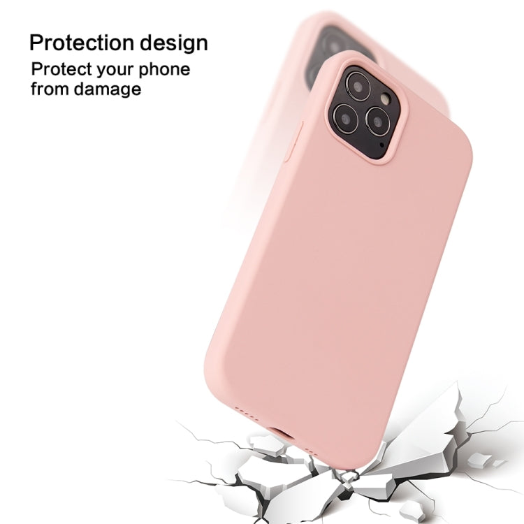 For iPhone 13 Pro Solid Color Liquid Silicone Shockproof Protective Case (Black) - iPhone 13 Pro Cases by buy2fix | Online Shopping UK | buy2fix