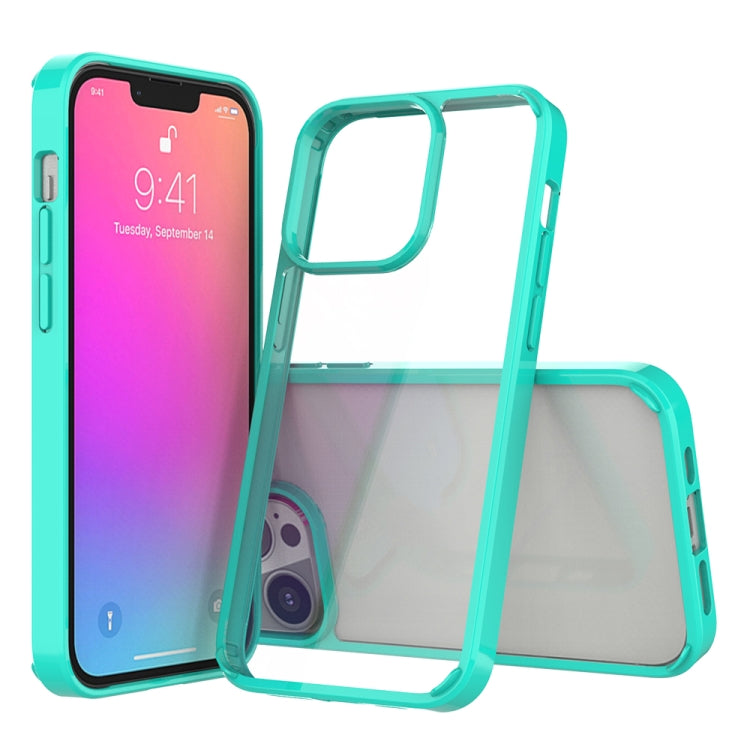 For iPhone 13 Pro Shockproof Scratchproof TPU + Acrylic Protective Case (Green) - iPhone 13 Pro Cases by buy2fix | Online Shopping UK | buy2fix