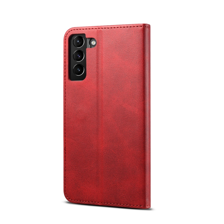 For Samsung Galaxy S21 5G GUSSIM Business Style Horizontal Flip Leather Case with Holder & Card Slots & Wallet(Red) - Galaxy S21 5G Cases by GUSSIM | Online Shopping UK | buy2fix