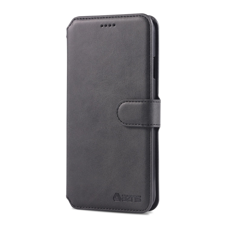 For iPhone XS Max AZNS Calf Texture Magnetic Horizontal Flip PU Leather Case with Holder & Card Slots & Photo Frame(Black) - More iPhone Cases by AZNS | Online Shopping UK | buy2fix