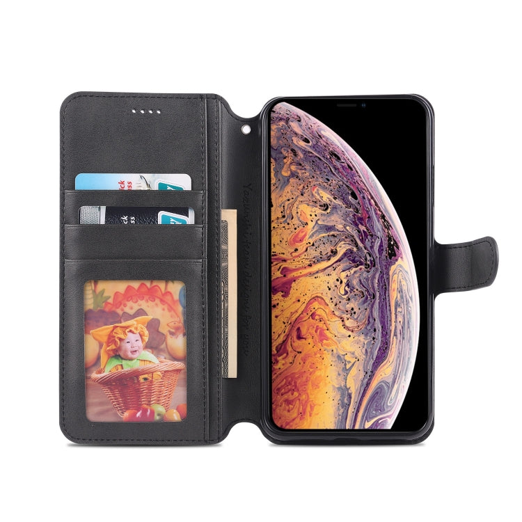 For iPhone XS Max AZNS Calf Texture Magnetic Horizontal Flip PU Leather Case with Holder & Card Slots & Photo Frame(Black) - More iPhone Cases by AZNS | Online Shopping UK | buy2fix