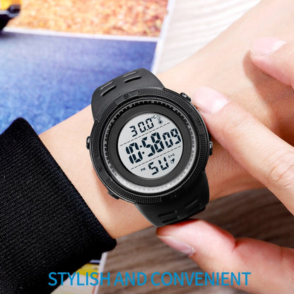 SKMEI 1681 Multifunctional LED Digital Display Luminous Electronic Watch, Support Body / Ambient Temperature Measurement(Black) - LED Digital Watches by SKMEI | Online Shopping UK | buy2fix