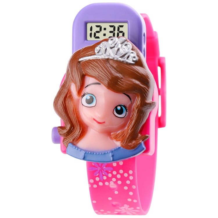 SKMEI 1752 Three-dimensional Cartoon Princess LED Digital Display Electronic Watch for Children(Rose Red) - LED Digital Watches by SKMEI | Online Shopping UK | buy2fix