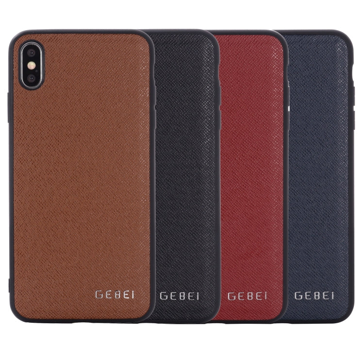 For iPhone 11 GEBEI Full-coverage Shockproof Leather Protective Case(Red) - iPhone 11 Cases by GEBEI | Online Shopping UK | buy2fix