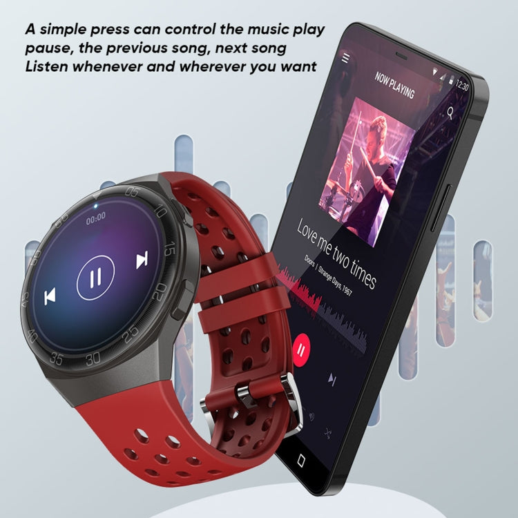 MT68 1.28 inch IPS Screen Bluetooth 5.0 IP67 Waterproof Smart Watch, Support Sleep Monitor / Multi-sports Mode / Heart Rate Monitor / Blood Pressure Monitoring(Red) - Smart Wear by buy2fix | Online Shopping UK | buy2fix