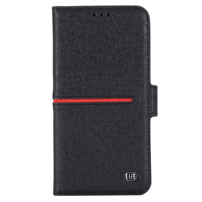 For iPhone 11 GEBEI Top-grain Leather Horizontal Flip Protective Case with Holder & Card Slots & Wallet & Photo Frame(Black) - iPhone 11 Cases by GEBEI | Online Shopping UK | buy2fix