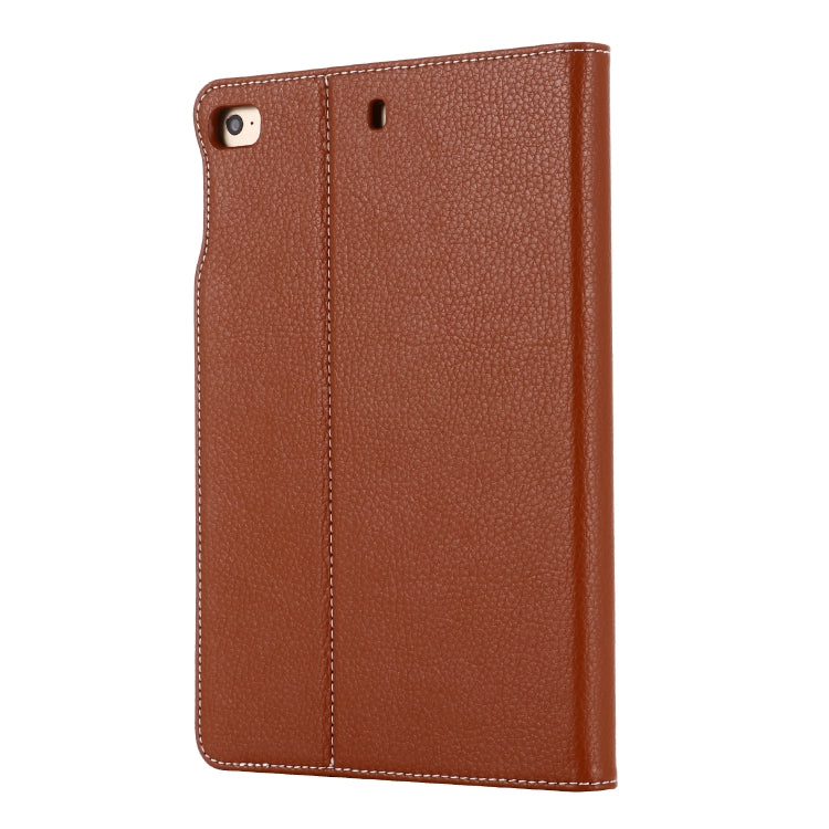For iPad Mini 2019 & 4 & 3 & 2 & 1 GEBEI PU+TPU Horizontal Flip Protective Case with Holder & Card Slots(Brown) - iPad mini (2019) / mini 5 Cases by GEBEI | Online Shopping UK | buy2fix