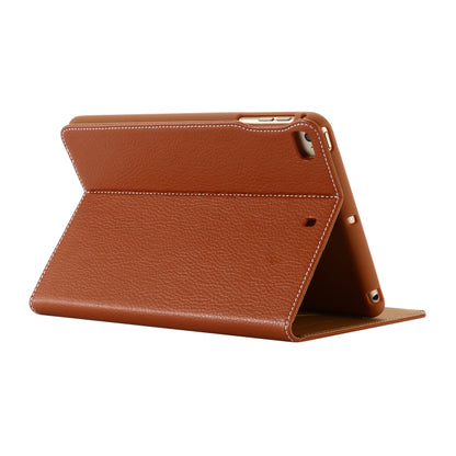 For iPad Mini 2019 & 4 & 3 & 2 & 1 GEBEI PU+TPU Horizontal Flip Protective Case with Holder & Card Slots(Brown) - iPad mini (2019) / mini 5 Cases by GEBEI | Online Shopping UK | buy2fix