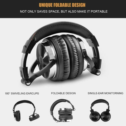 OneOdio Pro-10 Head-mounted Noise Reduction Wired Headphone with Microphone, Color:Black - Multimedia Headset by OneOdio | Online Shopping UK | buy2fix