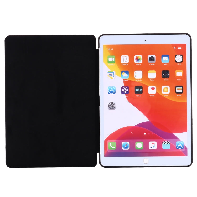 For iPad 10.2 2021 / 2020 / 2019 GEBEI Shockproof Horizontal Flip Leather Case with Three-folding Holder(Red) - iPad 10.2 Cases by GEBEI | Online Shopping UK | buy2fix