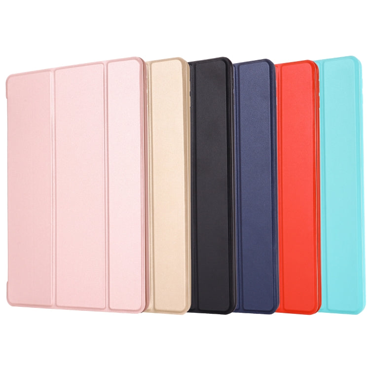 For iPad 10.2 2021 / 2020 / 2019 GEBEI Shockproof Horizontal Flip Leather Case with Three-folding Holder(Red) - iPad 10.2 Cases by GEBEI | Online Shopping UK | buy2fix