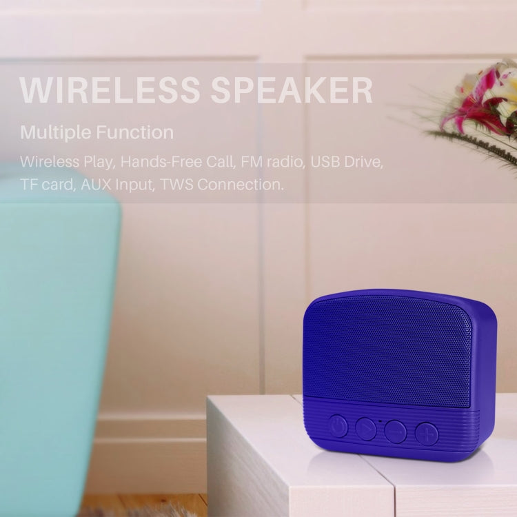 New Rixing NR-101 Mini TWS Bluetooth Speaker(Blue) - Mini Speaker by New Rixing | Online Shopping UK | buy2fix