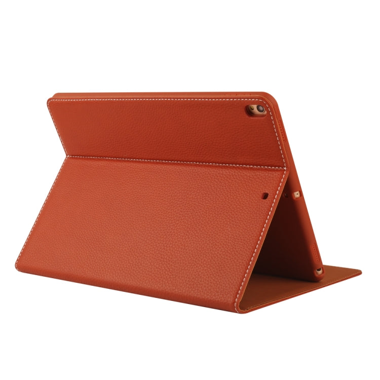 For iPad Pro 10.5 inch GEBEI PU+TPU Horizontal Flip Protective Case with Holder & Card Slots(Brown) - iPad Pro 10.5 inch Cases by GEBEI | Online Shopping UK | buy2fix