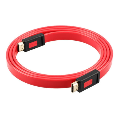 ULT-unite 4K Ultra HD Gold-plated HDMI to HDMI Flat Cable, Cable Length:1.5m(Transparent Red) - Cable by ult-unite | Online Shopping UK | buy2fix