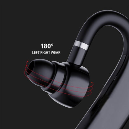HXSJ J6 TWS Bluetooth 5.0 Single Earhook Noise Cancelling Headphone(Black+Silver) - Bluetooth Earphone by HXSJ | Online Shopping UK | buy2fix