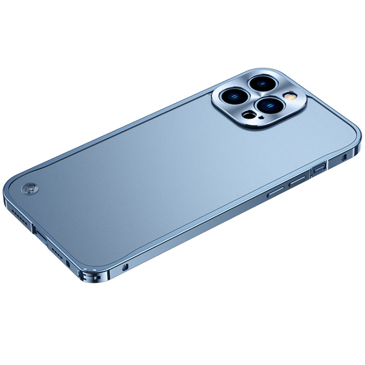 For iPhone 13 Pro Max Metal Frame Frosted PC Shockproof Phone Case (Ocean Blue) - iPhone 13 Pro Max Cases by buy2fix | Online Shopping UK | buy2fix