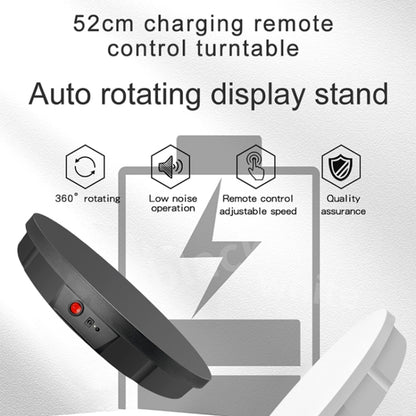 52cm Remote Control Electric Rotating Turntable Display Stand Video Shooting Props Turntable, Charging Power, Power Plug:US Plug(White) - Camera Accessories by buy2fix | Online Shopping UK | buy2fix