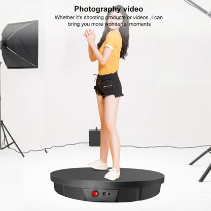 52cm Remote Control Electric Rotating Turntable Display Stand Video Shooting Props Turntable, Charging Power, Power Plug:UK Plug(Black) - Camera Accessories by buy2fix | Online Shopping UK | buy2fix