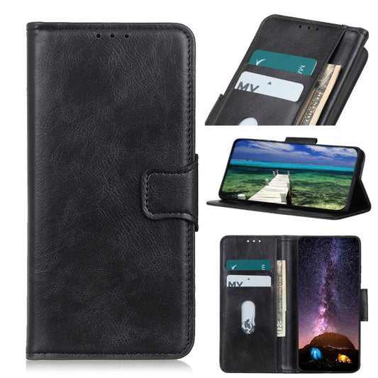 For Xiaomi Redmi Note 11 / Redmi Note 11 5G (China) / Poco M4 Pro 5G / Redmi Note 11T 5G(India)  Mirren Crazy Horse Texture Horizontal Flip Leather Phone Case with Holder & Card Slots & Wallet(Black) - Xiaomi Cases by buy2fix | Online Shopping UK | buy2fix