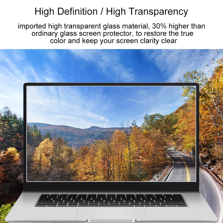 Laptop Screen HD Tempered Glass Protective Film For Honor MagicBook X 15 2021 15.6 inch - Computer & Networking by buy2fix | Online Shopping UK | buy2fix