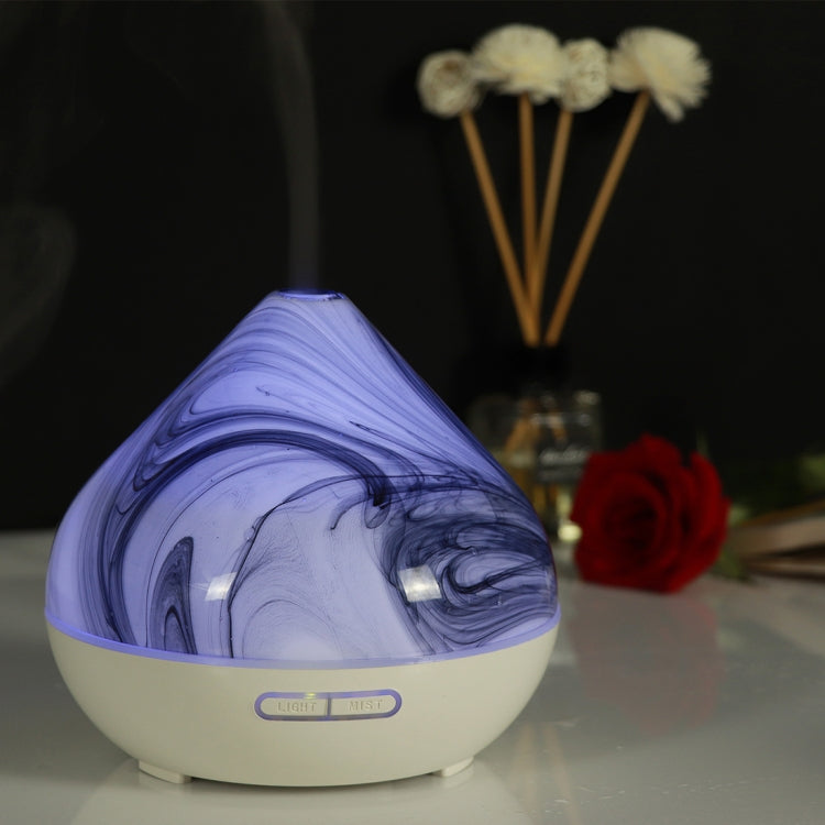 400ml Volcano Shape Humidifier Glass Aromatherapy Machine Automatic Alcohol Sprayer, Plug Specification:US Plug(White) - Home & Garden by buy2fix | Online Shopping UK | buy2fix