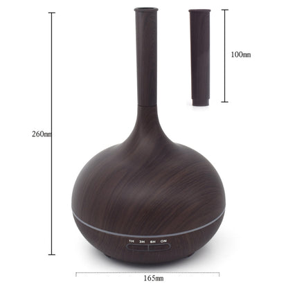 Creative Fragrance Machine Pointed Mouth Humidifier Automatic Alcohol Sprayer with Colorful LED Light, Plug Specification:EU Plug(Dark Brown) - Home & Garden by buy2fix | Online Shopping UK | buy2fix