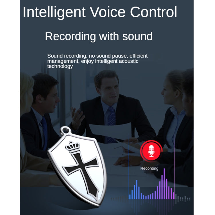 Q4 Cross Pattern AI Intelligent High-definition Noise Reduction Voice Control U Disk Recorder MP3 Player, Capacity:4GB - Security by buy2fix | Online Shopping UK | buy2fix
