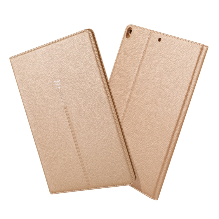 For iPad 10.2 2021 / 2020 / 2019 GEBEI PU+TPU Horizontal Flip Protective Case with Holder & Card Slots(Gold) - iPad 10.2 Cases by GEBEI | Online Shopping UK | buy2fix