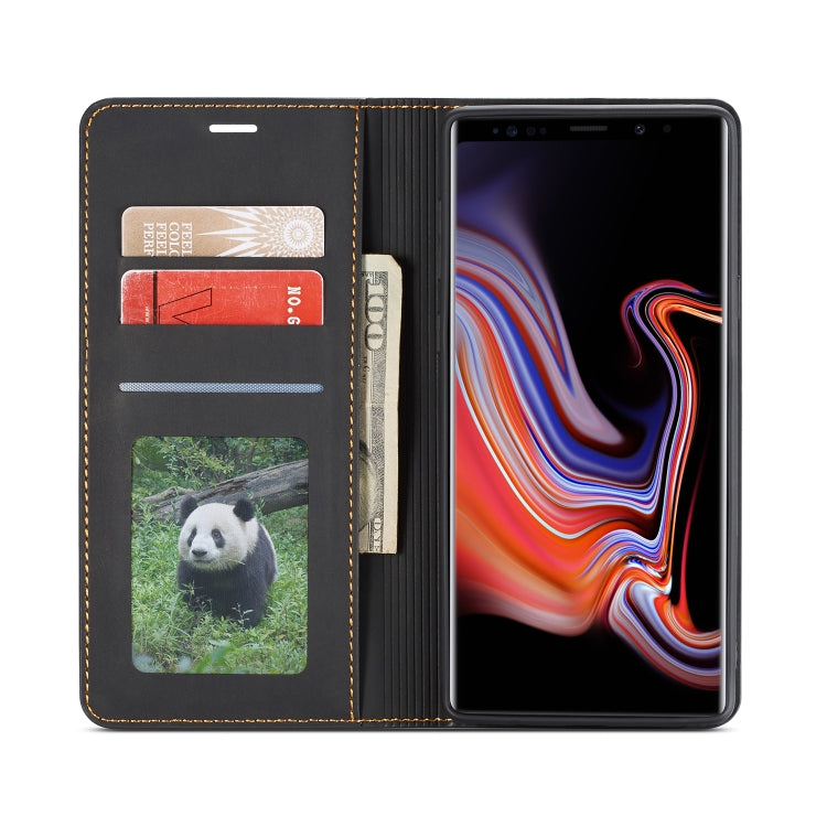 For Galaxy Note9 Forwenw Dream Series Oil Edge Strong Magnetism Horizontal Flip Leather Case with Holder & Card Slots & Wallet & Photo Frame(Black) - Galaxy Phone Cases by Forwenw | Online Shopping UK | buy2fix