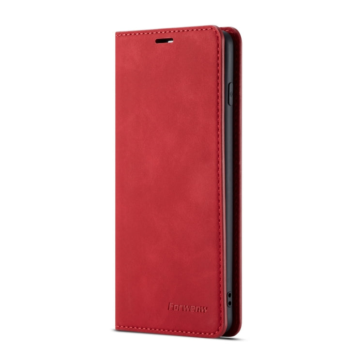 For Galaxy S10+ Forwenw Dream Series Oil Edge Strong Magnetism Horizontal Flip Leather Case with Holder & Card Slots & Wallet & Photo Frame(Red) - Galaxy Phone Cases by Forwenw | Online Shopping UK | buy2fix