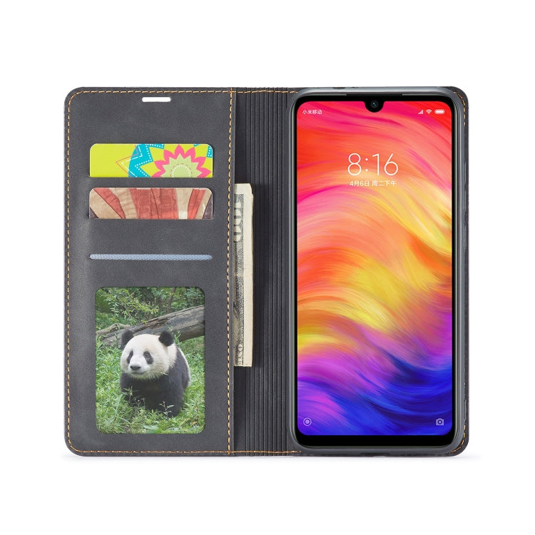 For Xiaomi Redmi Note 7 Pro Forwenw Dream Series Oil Edge Strong Magnetism Horizontal Flip Leather Case with Holder & Card Slots & Wallet & Photo Frame(Black) - Xiaomi Cases by Forwenw | Online Shopping UK | buy2fix