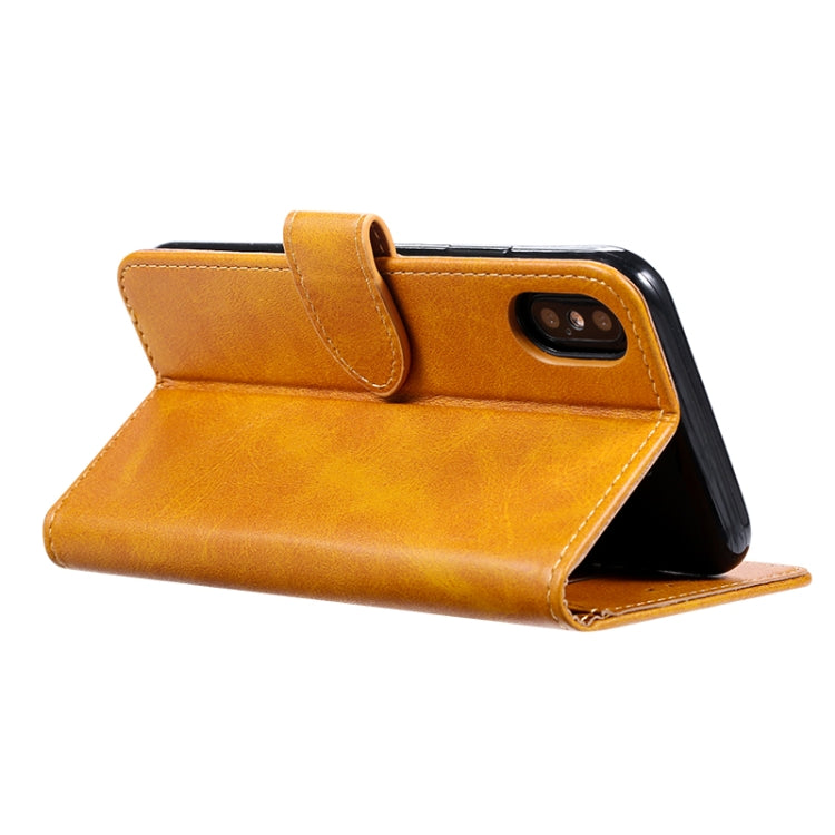 For iPhone X / XS GUSSIM Magnetic Horizontal Flip Leather Case with Holder & Card Slots & & Wallet(Black) - More iPhone Cases by GUSSIM | Online Shopping UK | buy2fix