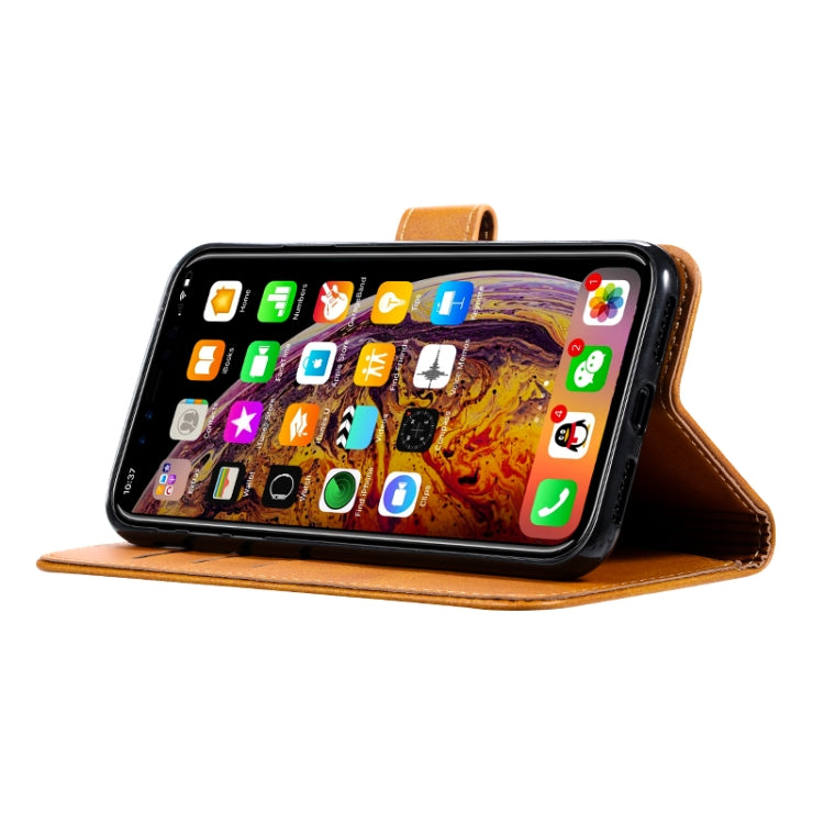 For iPhone X / XS GUSSIM Magnetic Horizontal Flip Leather Case with Holder & Card Slots & & Wallet(Yellow) - More iPhone Cases by GUSSIM | Online Shopping UK | buy2fix