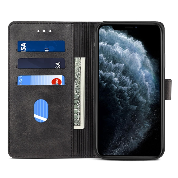 For iPhone 11 Pro Max GUSSIM Magnetic Horizontal Flip Leather Case with Holder & Card Slots & & Wallet(Black) - iPhone 11 Pro Max Cases by GUSSIM | Online Shopping UK | buy2fix