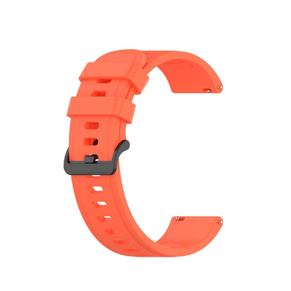 For Amazfit GTR Silicone Smart Watch Watch Band, Size:22mm(Orange Red) - Watch Bands by buy2fix | Online Shopping UK | buy2fix