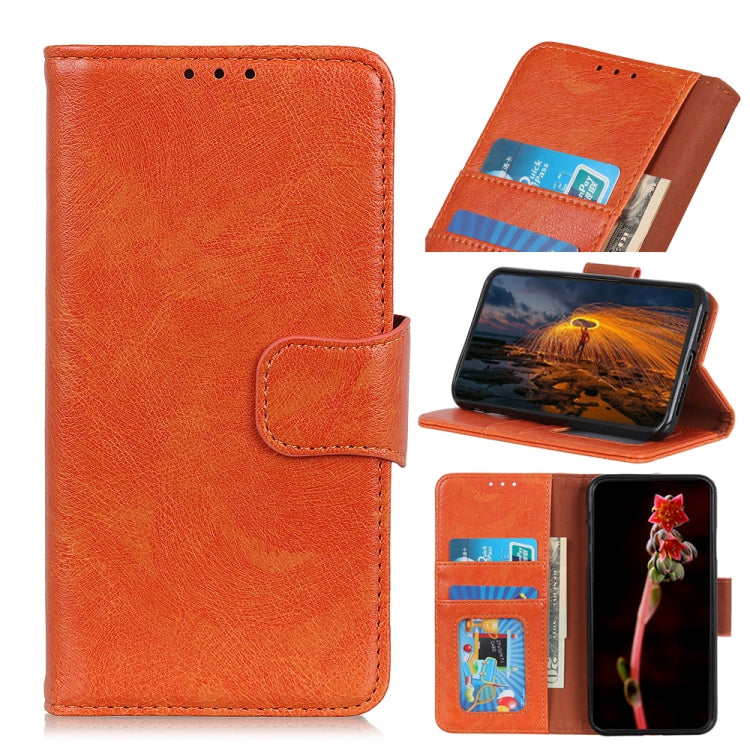 For Samsung Galaxy A13 4G Nappa Texture Horizontal Flip Leather Phone Case(Orange) - Galaxy Phone Cases by buy2fix | Online Shopping UK | buy2fix