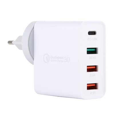 A3 PD 18W USB-C / Type-C + QC3.0 USB + Dual USB Interface Travel Charger - USB Charger by buy2fix | Online Shopping UK | buy2fix