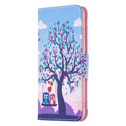For Samsung Galaxy A33 5G Colored Drawing Leather Phone Case(Owl) - Samsung Accessories by buy2fix | Online Shopping UK | buy2fix