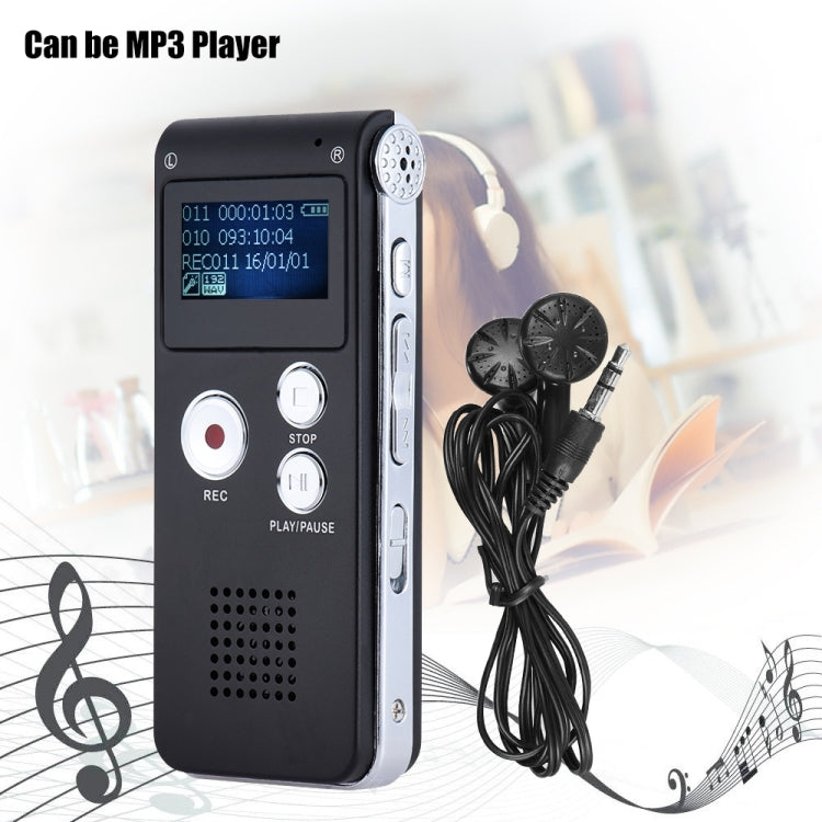 SK-012 4GB USB Dictaphone Digital Audio Voice Recorder with WAV MP3 Player VAR Function(Purple) - Consumer Electronics by buy2fix | Online Shopping UK | buy2fix
