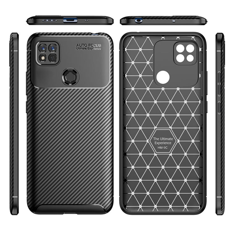 For Xiaomi Redmi 10A Carbon Fiber Texture Shockproof TPU Phone Case(Black) - Xiaomi Cases by buy2fix | Online Shopping UK | buy2fix