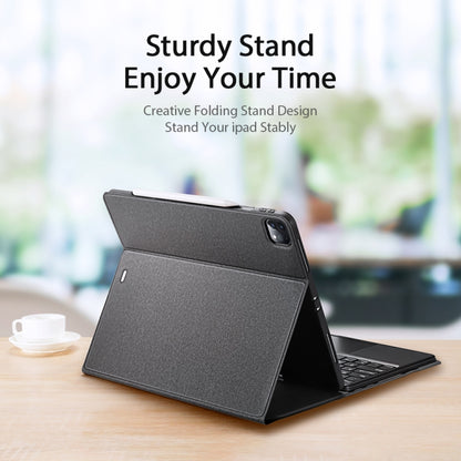 DUX DUCIS Bluetooth Keyboard Leather Case with Touchpad & Smart Sleep Function For iPad Pro 12.9 2020/2021/2022(Black) - For iPad Pro by DUX DUCIS | Online Shopping UK | buy2fix