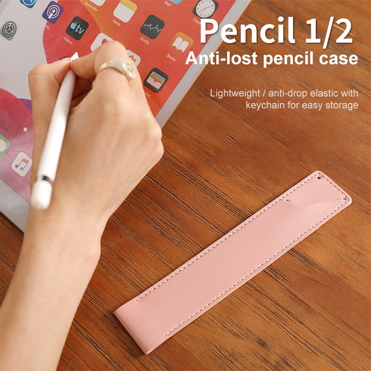 PU Leather Shockproof Protective Case for Apple Pencil 1 / 2(Sky Blue) - Pencil Accessories by buy2fix | Online Shopping UK | buy2fix