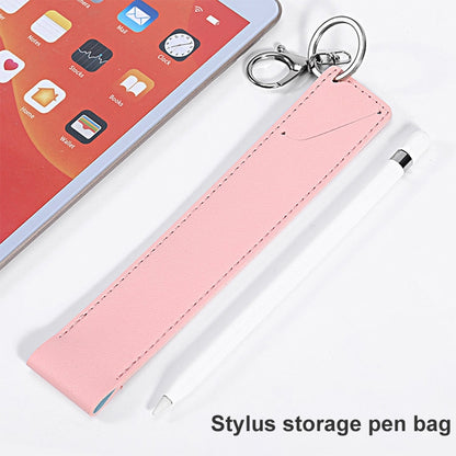 PU Leather Shockproof Protective Case with Metal Buckle for Apple Pencil 1 / 2(Grey) - Pencil Accessories by buy2fix | Online Shopping UK | buy2fix