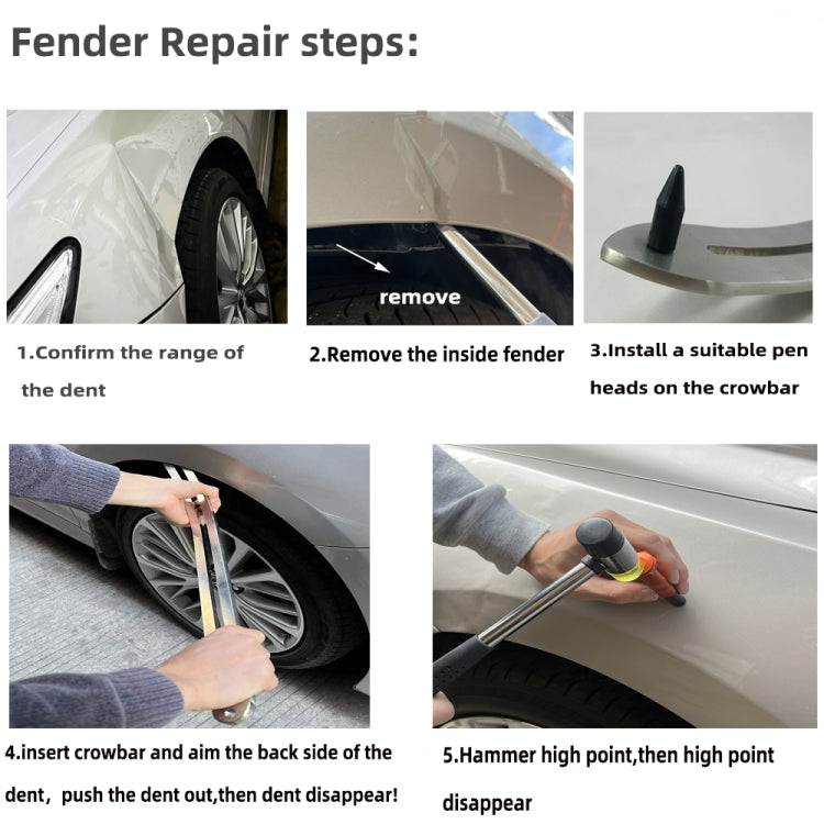 N10 117 in 1 Car Paintless Dent Removal Fender Damage Repair Puller Lifter, Plug Type:UK Plug - In Car by buy2fix | Online Shopping UK | buy2fix
