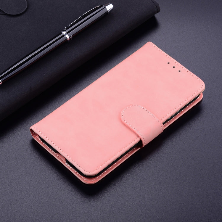 For Tecno Spark 8 Pro Skin Feel Pure Color Flip Leather Phone Case(Pink) - Tecno Cases by buy2fix | Online Shopping UK | buy2fix