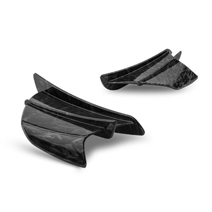 Motorcycle Winglet Aerodynamic Wing Kit Spoiler, Style:Forged Texture - In Car by buy2fix | Online Shopping UK | buy2fix