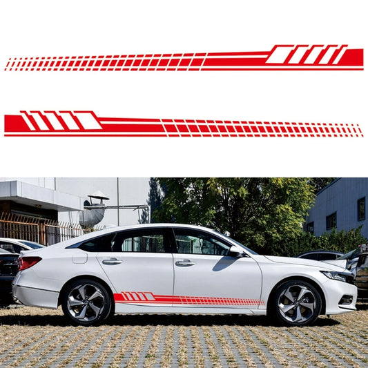 2 PCS/Set D-707 Striped Totem Pattern Car Modified Decorative Sticker(Red) - In Car by buy2fix | Online Shopping UK | buy2fix