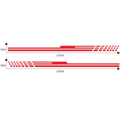 D-730 Stripe Pattern Car Modified Decorative Sticker(Red) - In Car by buy2fix | Online Shopping UK | buy2fix