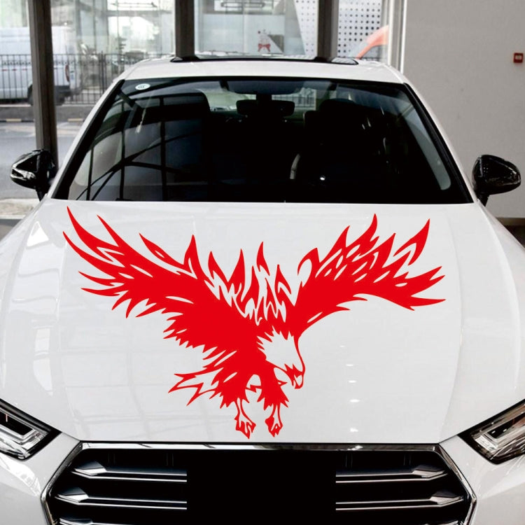 D-733 Eagle Pattern Car Modified Hood Decorative Sticker(Red) - In Car by buy2fix | Online Shopping UK | buy2fix