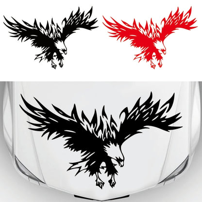 D-733 Eagle Pattern Car Modified Hood Decorative Sticker(White) - In Car by buy2fix | Online Shopping UK | buy2fix